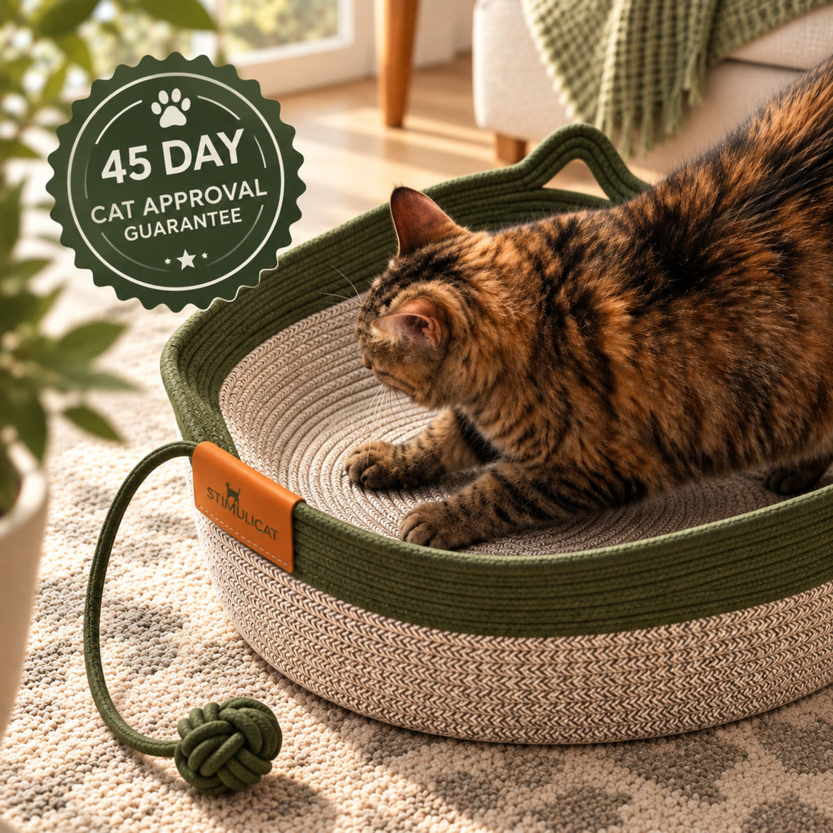 Instinct Basket | Meet the first research-backed natural scratcher for indoor cats