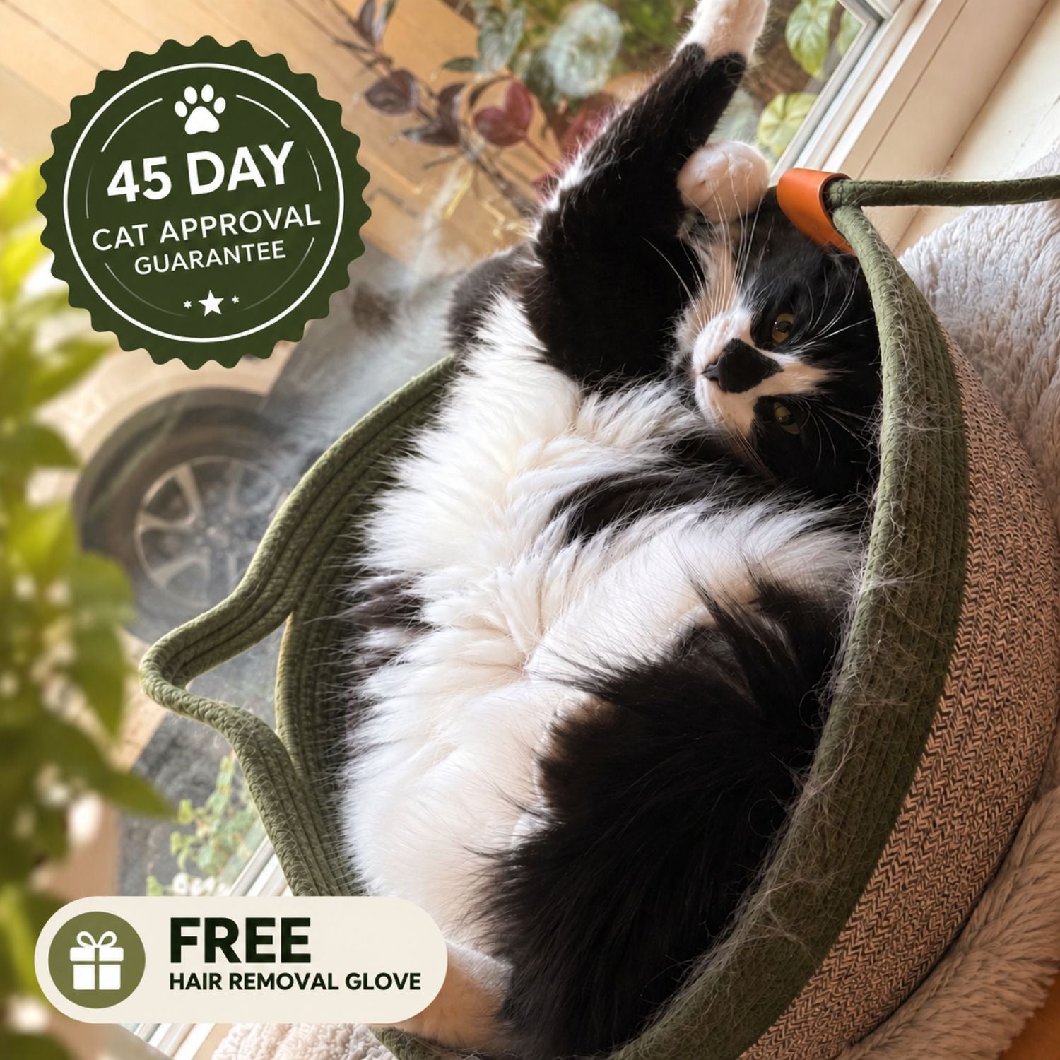 Instinct Basket™ | Meet the First Research-Backed Passive Deshedding Basket for Indoor Cats