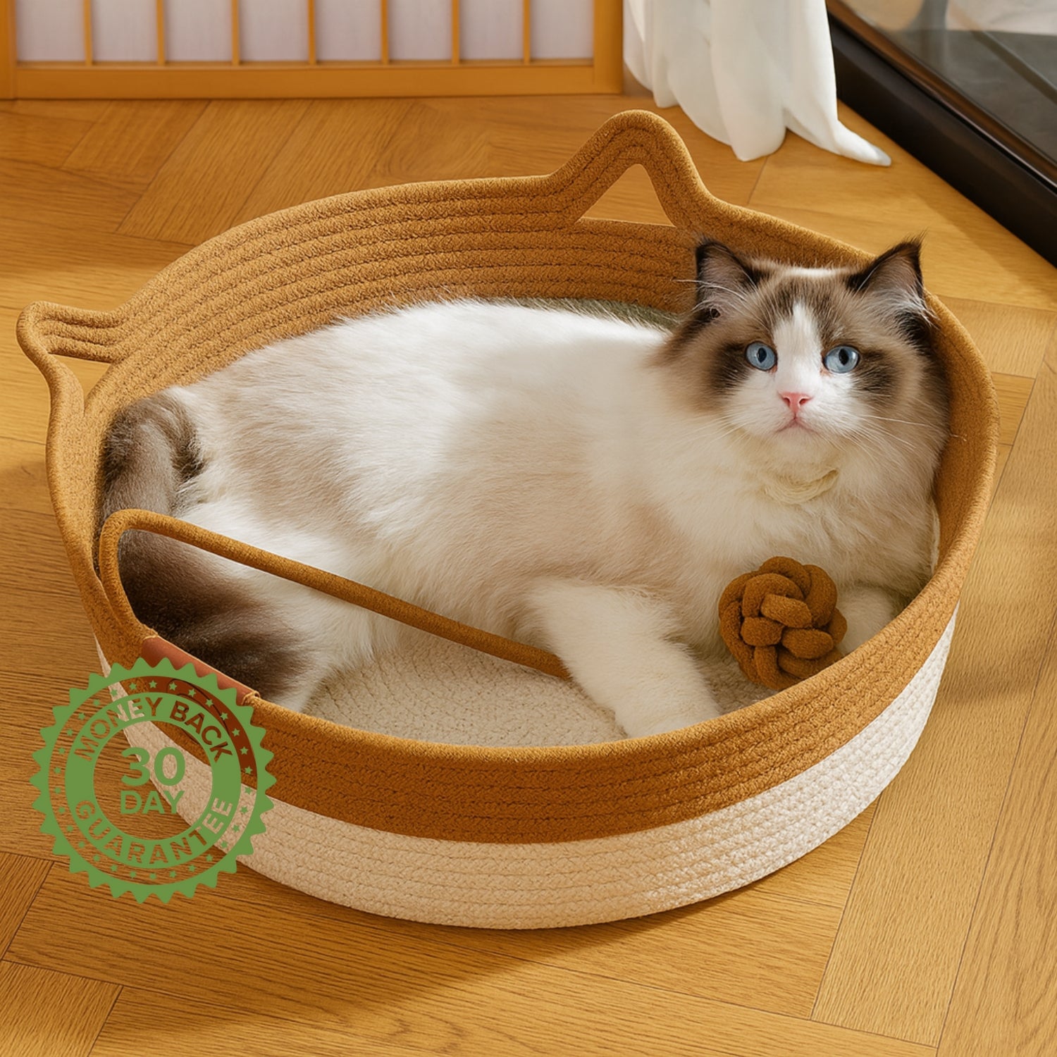 Instinct Basket | Handwoven & Chemical-Free Cat Territory (🎄 20 DECEMBER ORDERS GET FULLY REFUNDED)